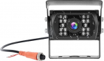 Tagurduskaamera 4 Pin Aviation Plug 18 IR Night Vision No Auxiliary Line ilma v&auml;rvi muutmata Veekindel tagurduskaamera universaalsetele autodele / bussidele / autodele / veoautodele / haagisele, 12V-24V