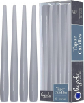 Hyoola Taper Candles - 25 cm h&otilde;behall Drip Free lauak&uuml;&uuml;nlad - K&uuml;&uuml;nlad pikk p&otilde;lemisaeg 8 tundi - 12 tk.