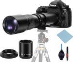 JINTU Telephoto Lens 500-1000mm, EF Lens for Canon DSLR, Manual Focus MF Lens for Canon 4000D 2000D 1500D 1300D 1200D 850D 800D 750D 600D 500D 250D 550D 450D 90D 80D 60D 750D 0D 77D 7d 6d 5d 1d