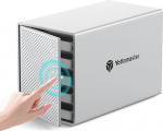 Yottamaster Alumiinium 5 Bay k&otilde;vaketta korpus, v&auml;line USB 3.0 SATA k&otilde;vaketta korpus 3,5-tollise / 2,5-tollise k&otilde;vaketta jaoks, toetab 5 x 22TB koos 80 mm vaiksete ventilaatoritega isiklikuks hoiustamiseks