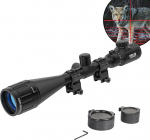 ESSLNB Air Rifle Scope 3-9 x 50 AOEG Mil Dot kaugusm&otilde;&otilde;tja koos p&auml;ikesevarjuga 20mm-22mm/0.78-0.86 tolli paigaldus ja kaitsekork jahti Airsoft ja vaskp&uuml;ssiga