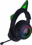Razer Kraken Kitty V3 Pro - Juhtmevabad RGB Kitty peakomplektid m&auml;ngimiseks - Reaktiivsed striimivad kassik&otilde;rvad - Triforce 40 mm juht - Hyperspeed juhtmevaba ja Bluetooth - THX Spatial Audio | Must