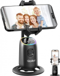 Rollei Easy Creator Desktop with AI Tracking Automatic Face Tracking Mobile Phone Tripods 360 Video Stabiliser with Built-in Battery for Tiktok Live Streaming, Mobile Phone Tripod Smartphone