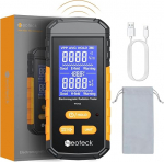 Neoteck 3-in-1 EMF m&otilde;&otilde;tja laetav kiirguse detektor koos akustilise h&auml;irega Kiirguse m&otilde;&otilde;tja 1~1999 V/m Elektriv&auml;lja magnetiline temperatuur EMF detektor k&ouml;&ouml;gi kontorile tehase jaoks