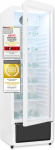 Exquisit CoolPro GKS260-GT-430D Glass Door Fridge 173 cm Height, 280 L Drinks Fridge with LED, Recirculation, 5 Adjustable Shelves, White