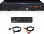 WISCENT Region Free DVD m&auml;ngija telerile, HDMI 1080p Upscalinguga, USB, CD, kompaktne, koos HDMI kaabli, RCA kaabli ja puldiga