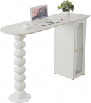 Moderner Bartisch im Industriestil - Kaffeetisch aus Metall in Thekenh&ouml;he f&uuml;r K&uuml;che, Esszimmer und Caf&eacute; - platzsparende Sofakonsole (160 x 40 x 105 cm)