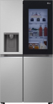 LG GSGV81PYLL Side by Side Refrigerator, Class E, 635 L, Instaview, Multi-Door Fridge with Freezer, Ice, Crushed Ice Water Dispenser, Total NoFrost, Smart Inverter Compressor, Wi-Fi