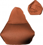 Rebecca Mobili RE6516 T&uuml;hi tool Puff kate ilma polstrita oranž pol&uuml;estrist t&otilde;mblukuga Elutoa m&otilde;&otilde;tmed 70 x 80 x 90 cm (K x L x S)