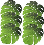 Ipetboom komplekt 6 EVA-st valmistatud istumisaluste komplekt Monstera lehe mustriga, libisemisvastased ja isoleerivad kohamatid s&ouml;&ouml;gilaua, peo ja elutoa kaunistamiseks