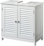 Pelipal Quickset 928 Vanity Unit in White, 60 cm Wide, Sink Cabinet without Sink with 2 Doors