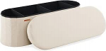 HAUSFRAU Jalutuskoht koos hoiuruumiga, kokkupandav hoiukast, maksimaalne koormus 300 kg, jalutuskoht elutuppa, magamistuppa, esikusse, 110 x 38 x 38 cm, fliisist beež