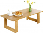 erkebspm Klappbarer Couchtisch aus Bambus f&uuml;r Zuhause, K&uuml;che, Esstisch, fauler Computertisch, Bett, Kleiner Tisch, quadratischer Tisch - 39,4 x 18,9 x 11,8 Zoll.