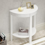 Konsoollaud, sissep&auml;&auml;sulaua, diivanilaud, kaasaegne akendelaud, avatud riiulitega diivani taga, elutoa lauad, akendelaud esikusse fuajees (valge, 26")