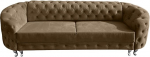 Molly diivanvoodi voodikastiga - Chesterfield Relax diivan 3 suurust - Elamusmaastik magamisfunktsiooniga - Sametist elutuba - pikendatav diivanvoodi - 290 x 100 cm - Latte