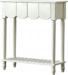 CJWKXQOL Konsolentisch mit 3 Schubladen, Flurtisch, Sofatisch Stauraum, Ausstellungstisch, Moderner Beistelltisch f&uuml;r Flur, Eingangsbereich, Wohnzimmer(White,84x32x90cm)