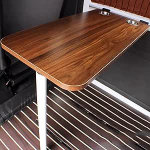 Klappbarer Camping-Esstisch f&uuml;r Wohnmobil, tragbarer Campingtisch, Wandmontage, Klapptisch f&uuml;r Wohnmobil, geeignet f&uuml;r Picknicks im Freien (Farbe: A)