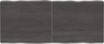 T&auml;ispuidust kohviplaat - tumepruun 140 x 60 x (2-6) cm - k&ouml;&ouml;gilauale - Live Edge Design - t&ouml;&ouml;deldud puitplaat