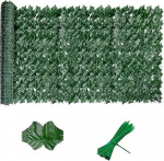 Kunstlik Ivy Hedge Privacy Screen, 100 x 300 cm (2 x 50 x 300 cm) Privacy Screen, R&otilde;dulehed, Ivy Privacy Screen, Aed, aed, tara, privaatsusekraan, rohelised kunstlikud taimed, kunstlikud lehed Privacy Screen for the Garden.