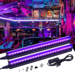 VAYALT 2 Pack UV must valguslamp, 8 W USB UV LED must valguslamp 385-400, UV valguse toru koos l&uuml;litiga disko, glow party, peo aksessuaarid, Halloweeni dekoratsioon, lavavalgustus