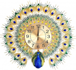 Magicpro Large Peacock Wall Clock