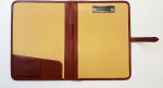 Italian Genuine Vegetable Tanned Leather Business Presentation Meeting Conference A4 Folder with Clipboard - Cogniac