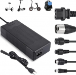 JIZZU laadijad rollerile, E-skootri laadimisseadmed, 36 Volt 42 V 2 A vahelduvvoolu toiteallikas jalgrattale, Hoverboardi laadimiskaabel 6 pordiga, Hoverboardi aku elektriline rolleri laadija elektrilisele rollerile