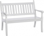 Gautzsch (FO) Blome Tillmann Hohenzollern Country House Bench 2-kohaline t&auml;ielikult plastikust raamiga valge