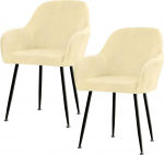 Betylifoy Stretch Chair Cover, komplekt 2, elastne toolikate, toolikatted koos k&auml;etoega, eemaldatav toolikate, must kaitsev kate s&ouml;&ouml;gitoa, elutoa, pulmade, peo kaunistamiseks (beež)