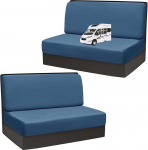 RV Dinette padjakatted 2/4 t&uuml;kki, matkaauto padjakatted, istmepadja katted, sametist diivanipadja kate, elastsed pestavad pingi katted, diivanim&ouml;&ouml;bli kaitse kaitsekatted RV jaoks