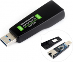 Waveshare USB-2.5G Ethernet port konverter, kiire v&otilde;rgu&uuml;hendus, draiverivaba 2.5G USB Ethernet adapter, &uuml;hildub Raspberry Pi 5/Jetson Nano/PC ja Windows/MacOS/Linux/Android s&uuml;steemiga.