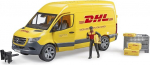 bruder 02671 MB Sprinter DHL koos juhiga, sealhulgas ruudukast koos saatekomplektidega - 1:16 Transpordi ja logistika s&otilde;iduk Transporter Pakiauto Van