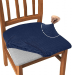 Granbest Jacquard s&ouml;&ouml;gitoa tooli istme katted komplekt 4, High Stretch s&ouml;&ouml;gitoa tooli Slipcovers Anti-Dust Seat Protector s&ouml;&ouml;gituba, k&ouml;&ouml;k (komplekt 4, merev&auml;e sinine)