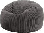 Icon Kingston Kingston Corduroy Beanbag t&auml;iskasvanutele, tumehall, Beanbag tool koos t&auml;idisega, Lounge tugitool, Lounge tool, magamistoa/elutoa m&ouml;&ouml;bel
