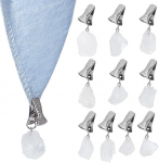 FINGERINSPIRE 10 Nuggetite pakett lauakatte raskused valmistatud looduslikust kvartskristallist 40-47 mm kivist lauakatte ripatsid koos raudklambritega v&auml;litingimustes toitlustamiseks Piknikud &uuml;ritused