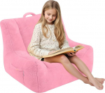 MeMoreCool Bean Bag lastele, mugav Bean Bag diivan koos t&auml;idisega, Pluusne Bean Bags t&uuml;drukutele ja poistele, 60 x 55 x 55 cm, roosa