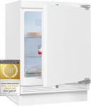 Exquisit Undermount k&uuml;lmik UKS140-V-FE-010D | Neto mahutavus 138 L | Uksesangad vahetatavad | LED-valgustus | H&auml;iresignaal