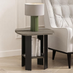 Furinno Modernne k&uuml;ljelaud nurgalaud koos hoiuriiuliga &Ouml;&ouml;laud &Ouml;&ouml;laud elutuppa magamistuppa Hall tammepuust