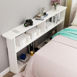 Slim Wooden Sofa Table Retro Console with 3 Levels for Small Spaces, Entryway and Living Room, Stylish White Design (100 x 10 cm) - Perfect for Limited Areas