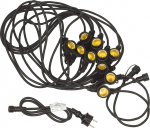 Maclean MCE410 Aia muinasjututuled Valgusdekoratsioon 10 m Garland Aia dekoratsioon 10 x valgusallikad E27 baasiga sise- / v&auml;litingimustes (pirn ei sisalda)