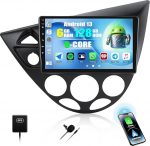 6G + 128G CAMECHO Android 13 autoraadio Ford Focus MK1 C170 1998-2005 koos Navi Carplay Android autoga, 9-tolline Double DIN autoraadio puuteekraan Bluetooth RDS FM WiFi Mirror Linkiga