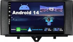 SXAUTO Android 12 IPS autoraadio sobib Benz Smart Fortwo (2011-2015) - Sisseehitatud Carplay / Android Car - Tagurduskaamera tasuta - 2G + 32G - Juhtrattajuhtimine WiFi DAB Fast Boot 4G - 2 Din 9 tolliga
