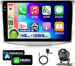 4G 128G VECHTEL 9-tolline Bluetooth autoraadio VW Magotan/CC 2010-2014 Passat B7/B6 2010-2015 Carplay Android Car, Android 15, EQ, WiFi GPS, Mirror Link, RDS/FM raadio 2 DIN koos AHD tagurduskaameraga