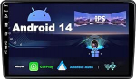SXAUTO Android 13 IPS autoraadio sobib Fiat Ducato/Citroen Jumper/Peugeot Boxer - Sisseehitatud Carplay/Android Auto - Kaameravaba - 2G + 32G - Juhtrattajuhtimine DAB 4G Fast Boot - 2 DIN 9-tolline