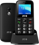 SPC Fortune 2 4G - 4G mobiiltelefon eakatele, SOS-nupp, v&auml;ga k&otilde;rge helisignaali helitugevus (102 dB), kaugkonfiguratsioon, suured nupud, helistustoon ja intelligentsed teavitused, v&auml;rvus must