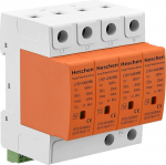 Heschen &uuml;lepingekaitse seade, LYD1-C40/385, 4P 385V 20KA tulekindel madalpinge eemaldaja, 35mm DIN r&ouml;&ouml;basteele paigaldatav (koos kaugklemmiga)