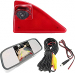 HD Caravan Transporter tagurduss&uuml;steem pidurituled tagurduskaamera Van Roof Camera parkimiskaamera parkimisabi reguleeritava nurgaga &uuml;hilduv Opel/Vauxhall Movano/Renault Master/Nissan NV400-ga