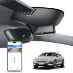 4K Dash Cam Custom Volvo Polestar 2, 2021 2022 2023 2024, integreeritud OEM v&auml;limus, UHD 2160P video, WiFi & App, Loop salvestamine, lihtne paigaldada, 64GB kaart