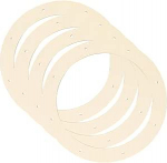 Cabilock 4 dekoratiivse puidust krooniraami komplekt sisekujunduseks