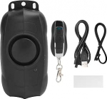 150 dB jalgrattah&auml;ire koos kaugjuhtimispuldiga, juhtmeta vibratsiooni liikumisandur, veekindel mootorrattah&auml;ire jalgratastele, e-jalgratastele, mootorratastele, motorolleritele, k&auml;rudele, haagistele, seadmetele.